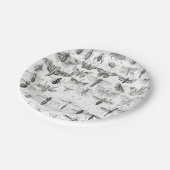 白黒昆虫虫 ペーパープレート (アングル)