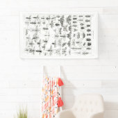 白黒昆虫虫 横断幕 (インサイチュ)