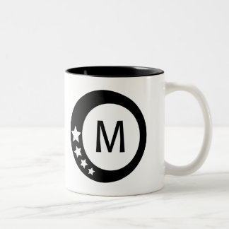 白黒星のコレクション ツートーンマグカップ
