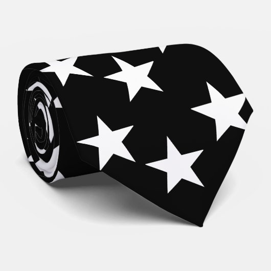 白黒星パターンタイ ネクタイ (ロール)