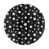 白黒星パターン カッティングボード (正面)