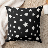 白黒星パターン クッション (ブランケット)