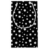 白黒星パターン スモールペーパーバッグ (裏面)