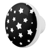 白黒星パターン セラミックノブ (右)