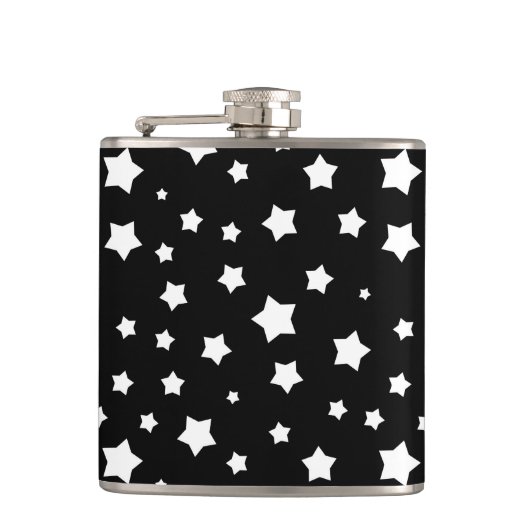 白黒星パターン フラスク (正面)
