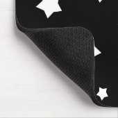 白黒星パターン マウスパッド (コーナー)