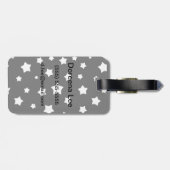 白黒星パターン ラゲッジタグ (裏面横)