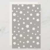 白黒星パターン 便箋 (正面/裏面)