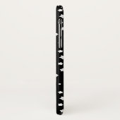 白黒星パターン Case-Mate iPhoneケース (裏面/左)