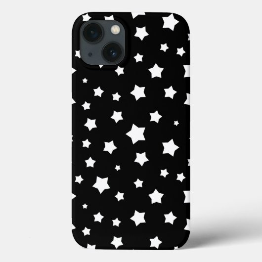 白黒星パターン Case-Mate iPhoneケース (裏面)