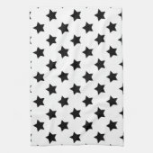白黒星模様装飾品 キッチンタオル (縦)