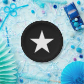 白黒星 ペーパープレート (パーティー)