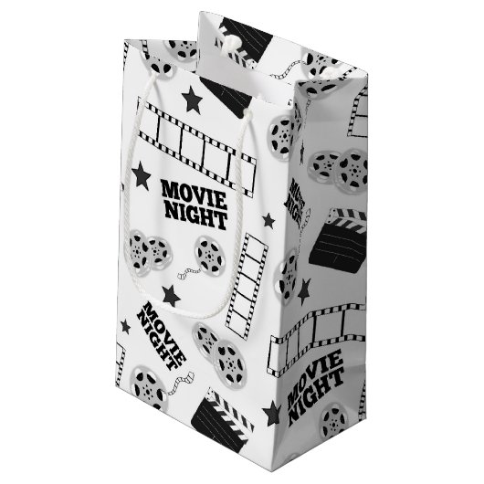 白黒映画の夜パーティー スモールペーパーバッグ (裏面アングル)