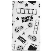 白黒映画の夜パーティー スモールペーパーバッグ (正面)