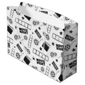 白黒映画の夜パーティー ラージペーパーバッグ (裏面アングル)