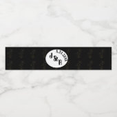 白黒春ミネラルウォーターボトルラッパー ペットボトルラベル (シングルラベル)