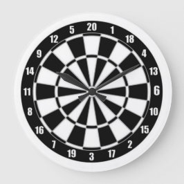 白黒時計 ラージ壁時計