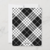 白黒暖かい願い写真クリスマス シーズンカード (裏面)