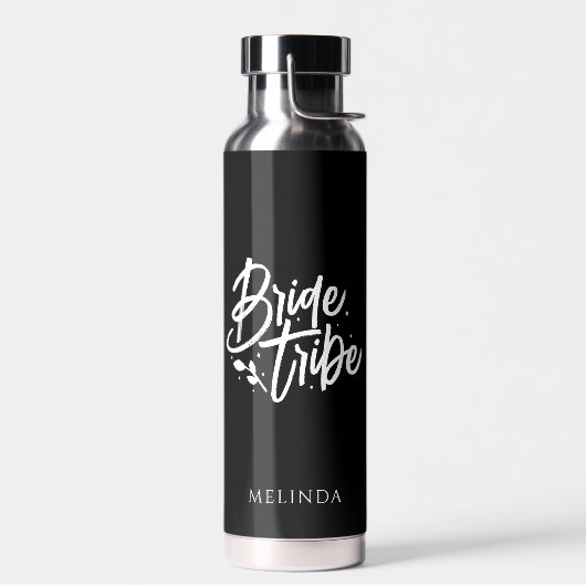 白黒書道ブライド族バチェロレッテ ウォーターボトル (左面)