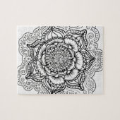 白黒曼荼羅 ジグソーパズル (横)