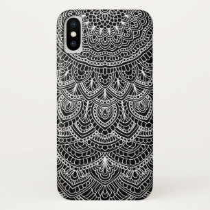 白黒曼荼羅 iPhone X ケース