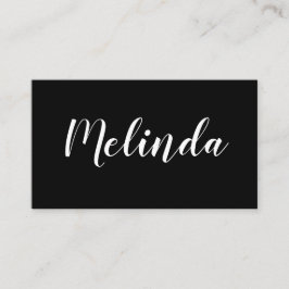 白黒最小主義のモダンな名刺 名刺