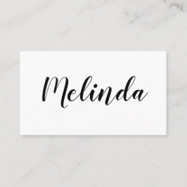 白黒最小主義のモダンな名刺 名刺