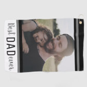 白黒最高のパパエバカスタムー写真 ゴルフタオル (横)