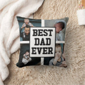 白黒最高のパパエバカスタム写真 クッション (ブランケット)