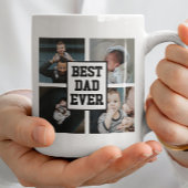 白黒最高のパパエバカスタム写真 コーヒーマグカップ