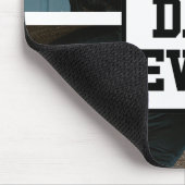 白黒最高のパパエバカスタム写真 マウスパッド (コーナー)