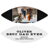 白黒最高のパパ父の日家族の写真 アメリカンフットボール (パネル)