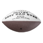 白黒最高のパパ父の日家族の写真 アメリカンフットボール (回転270)