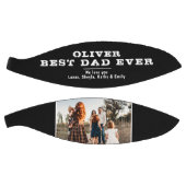 白黒最高のパパ父の日家族の写真 バスケットボール (パネル)