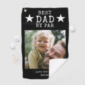 白黒最高のパパ（写真名） ゴルフタオル (インサイチュ)