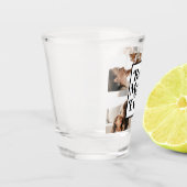 白黒最高のママエバカスタム写真 ショットグラス (左)