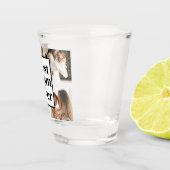 白黒最高のママエバカスタム写真 ショットグラス (右)