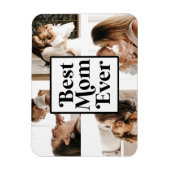 白黒最高のママエバカスタム写真 マグネット (縦)