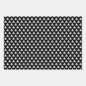 白黒月桂樹 ラッピングペーパーシート (正面3)