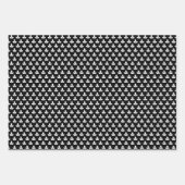 白黒月桂樹 ラッピングペーパーシート (正面3)