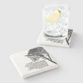 白黒木はそれをとにかくします ストーンコースター (横)