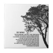 白黒木はそれをとにかくします タイル (正面)