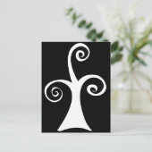 白黒木モダン ポストカード (スタンド正面)