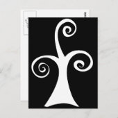 白黒木モダン ポストカード (正面/裏面)