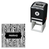 白黒木目 セルフインキングスタンプ (インサイチュ)