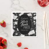 白黒本の発売パーティー スタンダードカクテルナプキン (インサイチュ)