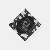 白黒本の発売パーティー スタンダードカクテルナプキン (角)