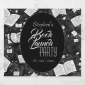 白黒本の発売パーティー スパークリングワインラベル (シングルラベル)