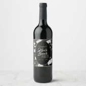 白黒本の発売パーティー ワインラベル (正面)