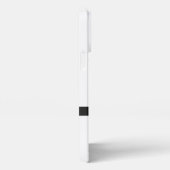白黒来ありお洒落がとう iPhoneケース (右側面)
